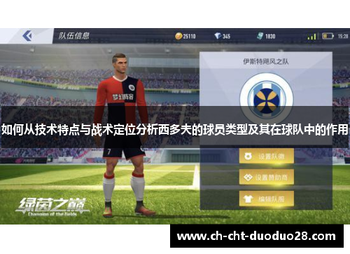 如何从技术特点与战术定位分析西多夫的球员类型及其在球队中的作用